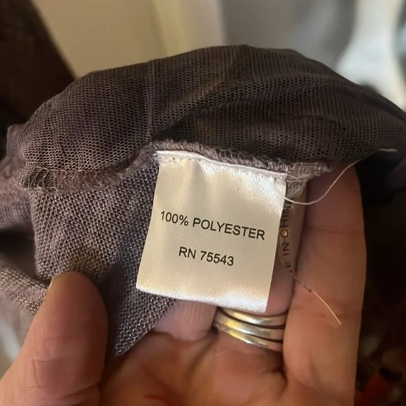 NWT purple lacy cardigan women’s size small long sleeve lightweight - Picture 11 of 14